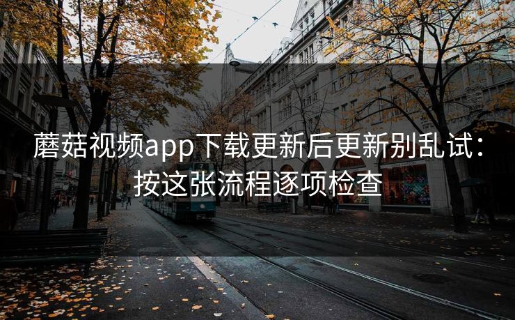 蘑菇视频app下载更新后更新别乱试：按这张流程逐项检查